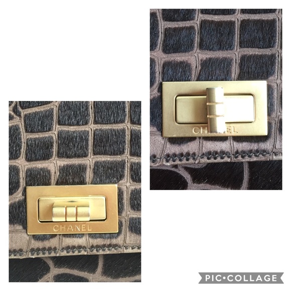 ‼️SOLD‼️ Chanel Giraffe Print Accordion Fur Bag - Picture 7 of 8